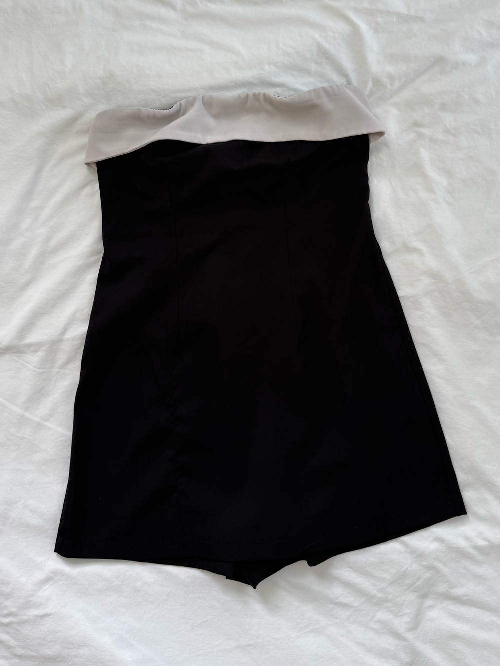 Hello Molly Black Strapless Romper